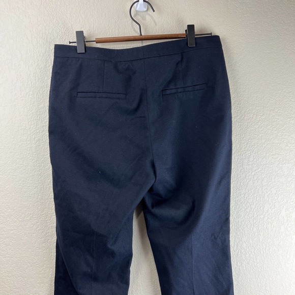 Maje Wool Pants Women 38 Dark Navy Blue Slacks Career Work Classic - Picture 7 of 15